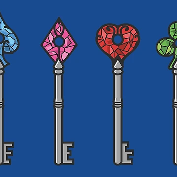 Artwork thumbnail, Resident Evil RPD Keys by threadfulcat