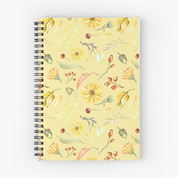 Item preview, Cozy Fall Meadow – Leaves & Wildflowers Pattern | Yellow designed and sold by Frohyou.