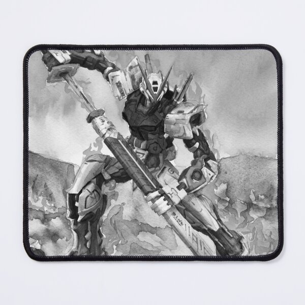 Item preview, black white watercolour astray red frame gundam wiith katana on fire artwork designed and sold by sabartgunpla.