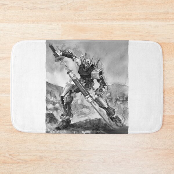 Item preview, black white watercolour astray red frame gundam wiith katana on fire artwork designed and sold by sabartgunpla.