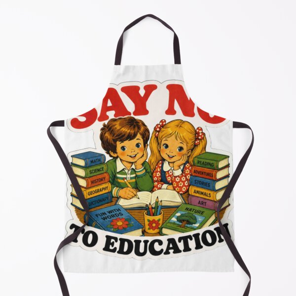 Item preview, Funny Retro Say No To Education Cartoon sticker designed and sold by Creativedes786.