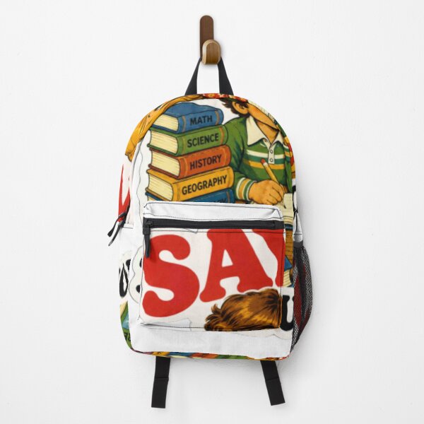 Item preview, Funny Retro Say No To Education Cartoon sticker designed and sold by Creativedes786.