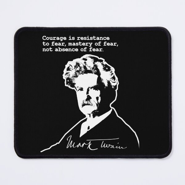 Item preview, Mark Twain Quote Courage is resistance to fear designed and sold by aponwao.