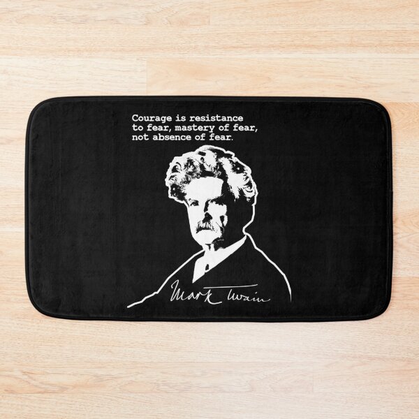 Item preview, Mark Twain Quote Courage is resistance to fear designed and sold by aponwao.