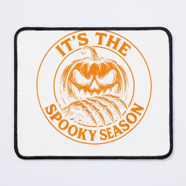 Item preview, It's The Spooky Season Pumpkin Skeleton Claw Halloween Badge T-Shirt designed and sold by Magoya Store ⭐⭐⭐⭐⭐.