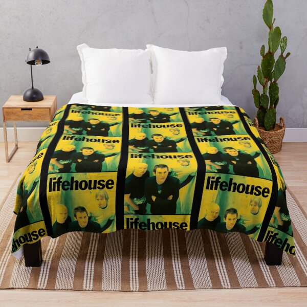 Item preview, Lifehouse Rock Band Vintage Yellow Graphic Fan Art designed and sold by RakeshPatelArt.