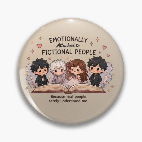 Item preview, Fictional People – Funny Book Lover Quote designed and sold by KWW SHOP.