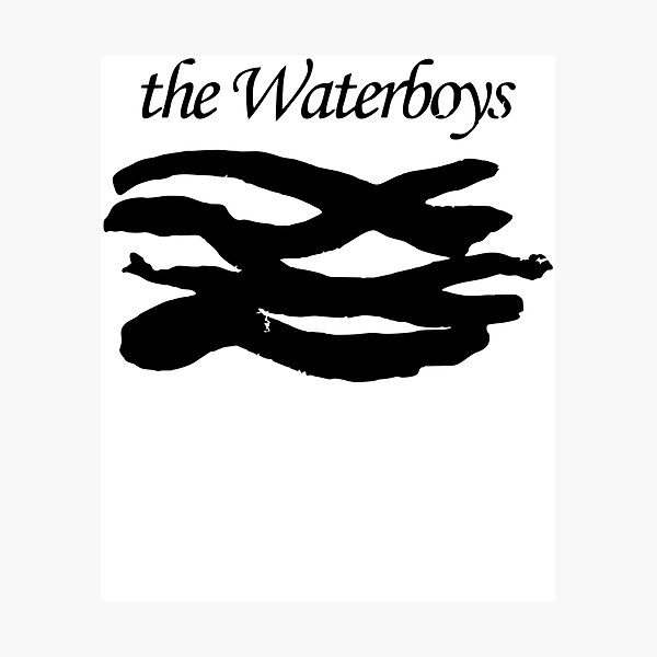Item preview, The Waterboys Minimalist Black Script and Abstract Bird designed and sold by 6equal.
