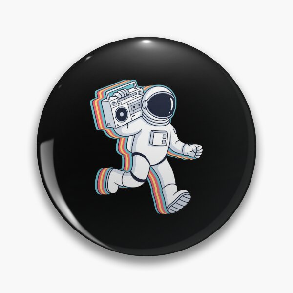 Item preview, Retro Astronaut Boombox Music Walking Rainbow designed and sold by bobcatmarty.