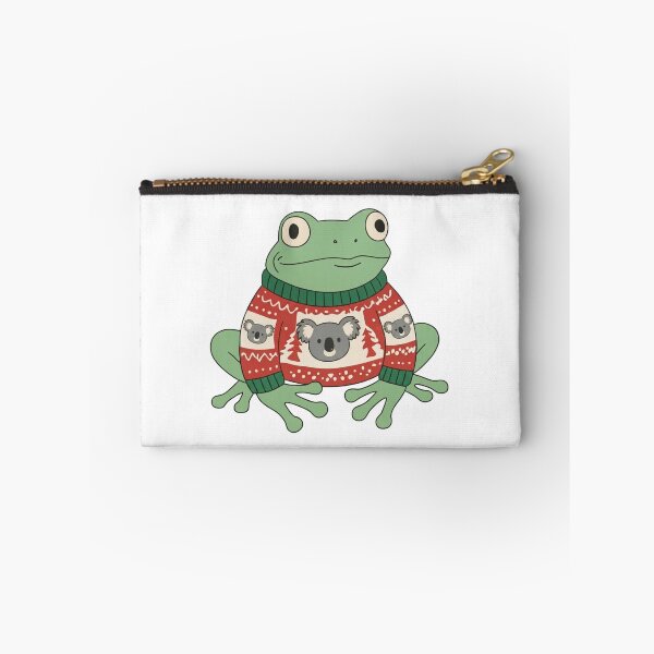 Item preview, Cute Frog Wearing Ugly Christmas Sweater Koala Holiday Kawaii Animal designed and sold by wingoo22.