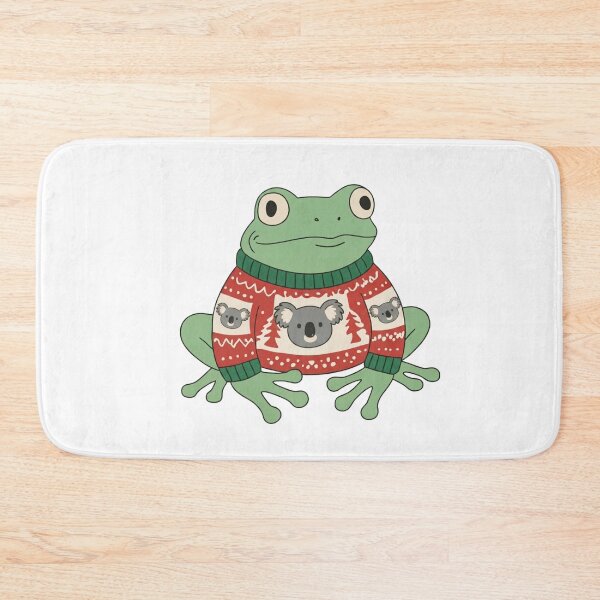 Item preview, Cute Frog Wearing Ugly Christmas Sweater Koala Holiday Kawaii Animal designed and sold by wingoo22.