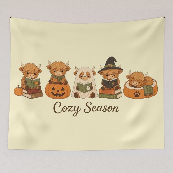 Item preview, Cozy Season Cute Highland Cow Autumn designed and sold by CRMediaGroup.
