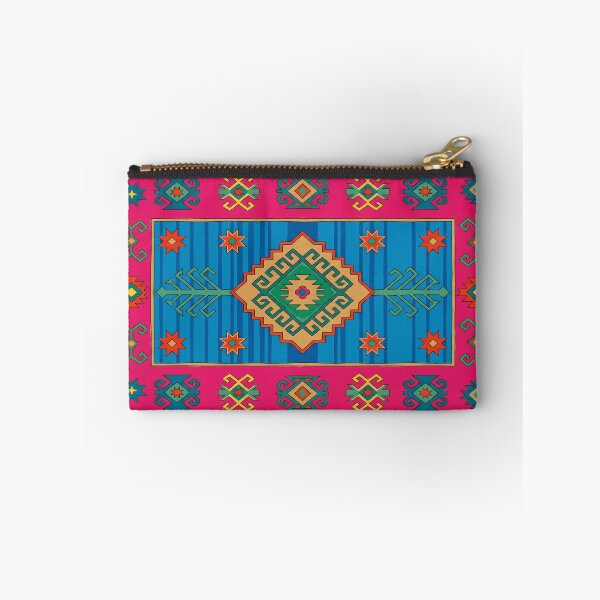 Item preview, Vibrant Magenta Folk Art Geometric Tribal Pattern designed and sold by arteresting-art.