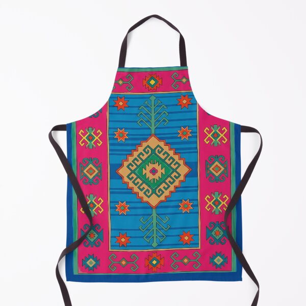 Item preview, Vibrant Magenta Folk Art Geometric Tribal Pattern designed and sold by arteresting-art.