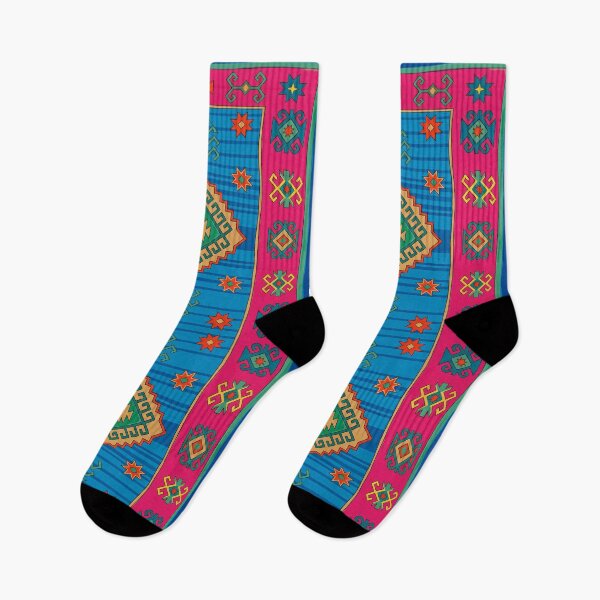 Item preview, Vibrant Magenta Folk Art Geometric Tribal Pattern designed and sold by arteresting-art.