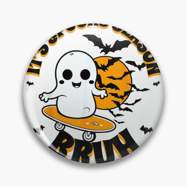 Item preview, It's Spooky Season Bruh Meme Slang Halloween Skater Ghost T-Shirt designed and sold by Alan Cruz.