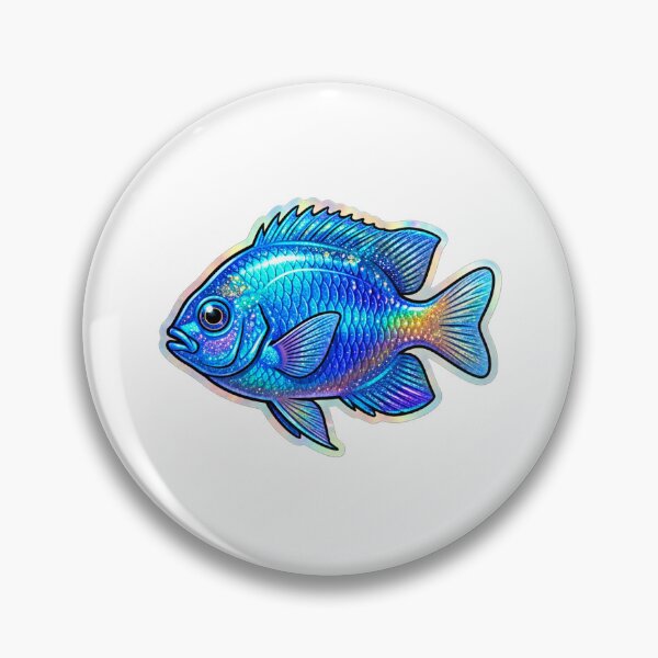 Item preview, Yellowtail Damsel Blue Reef Fish Art designed and sold by KenworksDigital.