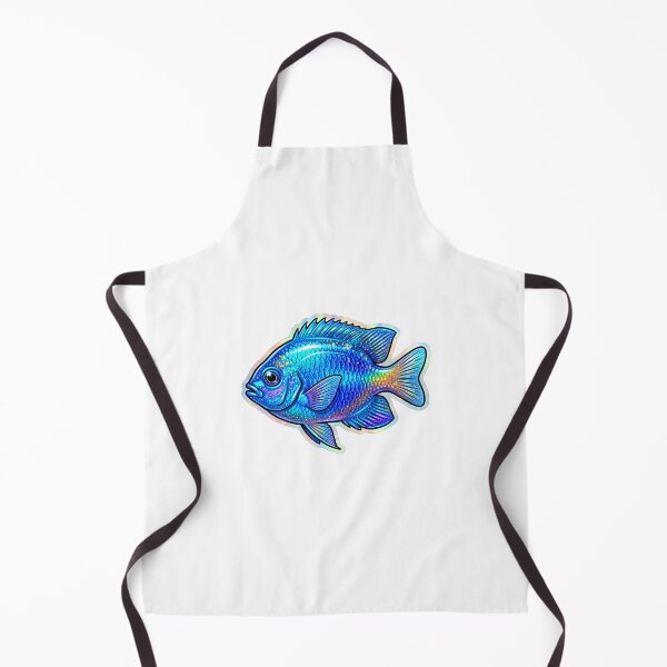 Item preview, Yellowtail Damsel Blue Reef Fish Art designed and sold by KenworksDigital.