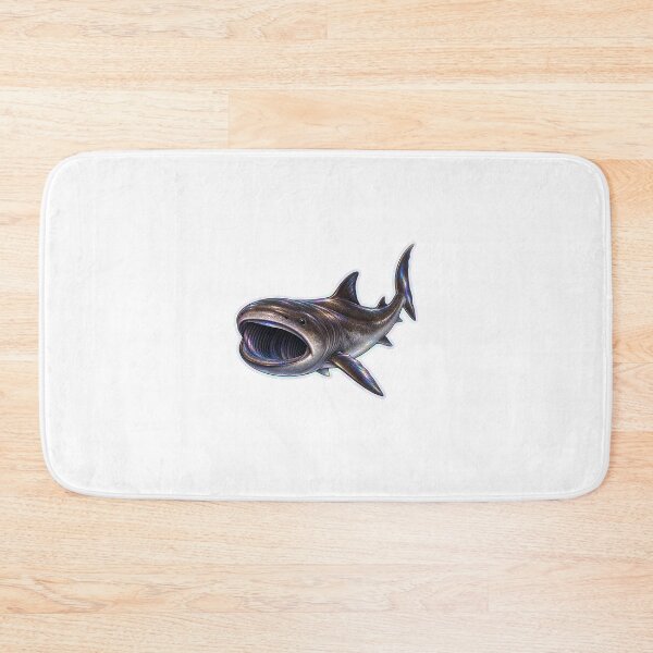 Item preview, Basking Shark Holographic Marine Life Illustration designed and sold by KenworksDigital.