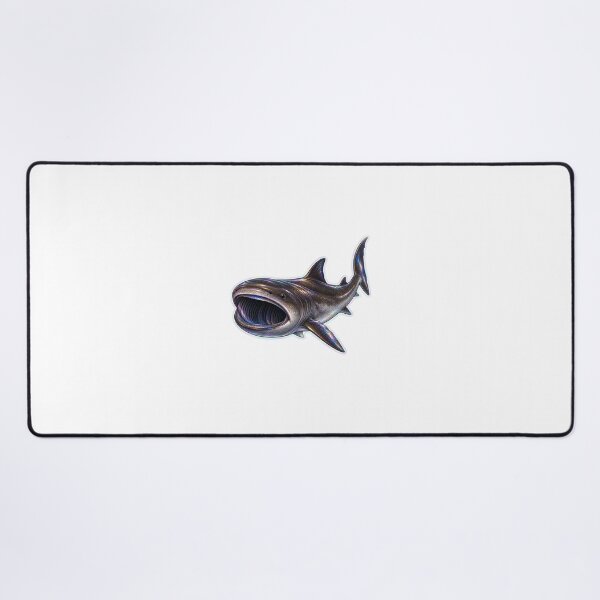 Item preview, Basking Shark Holographic Marine Life Illustration designed and sold by KenworksDigital.