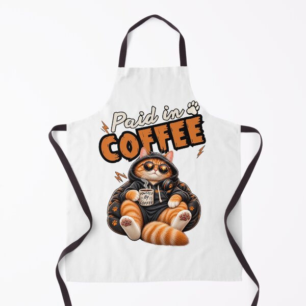 Item preview, Programmer Cat Powered By Coffee - Funny Coding Caffeine designed and sold by BellabdO.