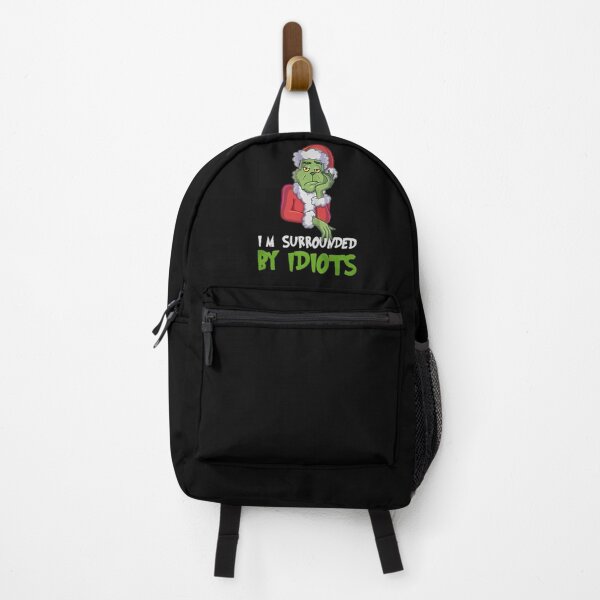 Item preview, I'm Surrounded By Idiots Grinch Santa Christmas Funny Quote designed and sold by RakeshPatelArt.