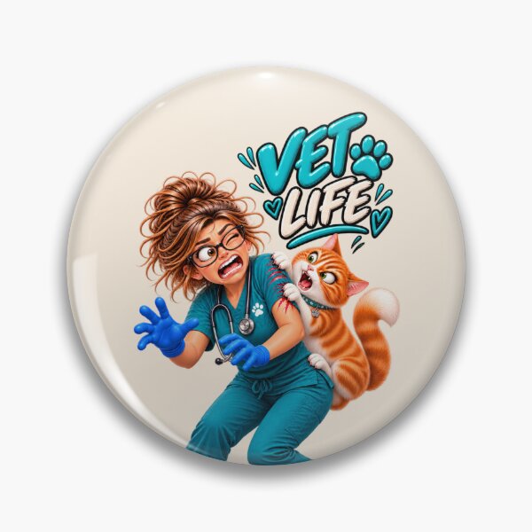 Item preview, Vet Life – Funny Veterinarian & Angry Cat Design designed and sold by HO•Designs.