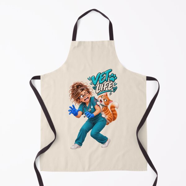 Item preview, Vet Life – Funny Veterinarian & Angry Cat Design designed and sold by HO•Designs.
