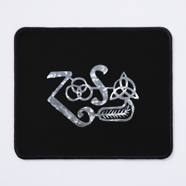 Item preview, Led Zeppelin Zoso IV Runes Symbol Icy Metallic Finish designed and sold by 6equal.