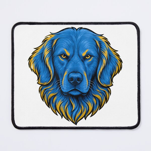 Item preview, Vibrant Blue & Yellow Dog Portrait designed and sold by SariahSteng.