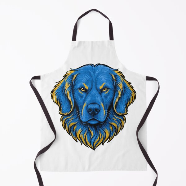 Item preview, Vibrant Blue & Yellow Dog Portrait  designed and sold by SariahSteng.