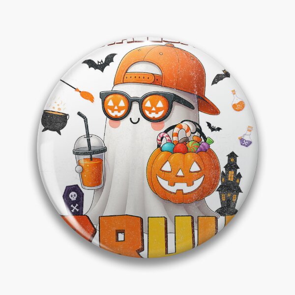 Item preview, Its Halloween Bruh Boo Ghost Pumpkin Costume Boys Kids Mens T-Shirt designed and sold by dDariaallofthat.