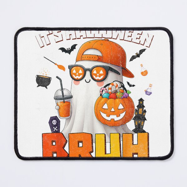 Item preview, Its Halloween Bruh Boo Ghost Pumpkin Costume Boys Kids Mens T-Shirt designed and sold by dDariaallofthat.