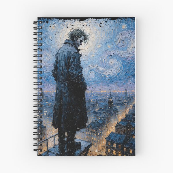 Item preview, Midnight Clown – Melancholy City Oil Painting designed and sold by The Mellonaire.