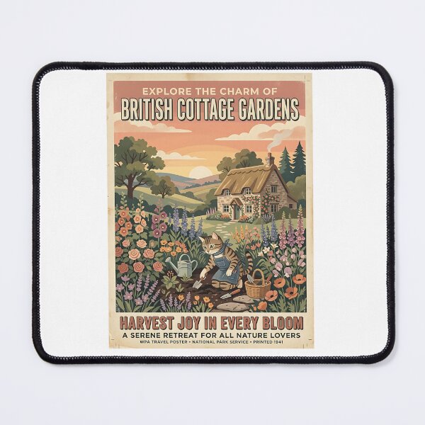 Item preview, Tabby Cottage Garden designed and sold by PictoVibe.