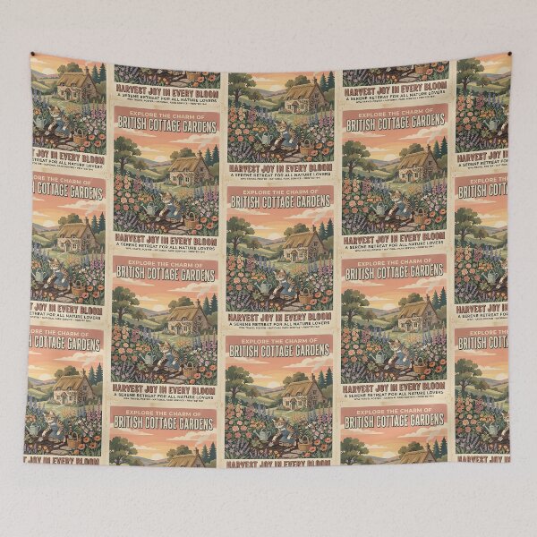 Item preview, Tabby Cottage Garden designed and sold by PictoVibe.