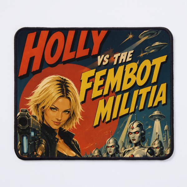 Item preview, Holly Vs The Fembot Militia designed and sold by Moviebuff91.