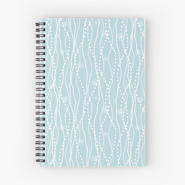 Item preview, snowflakes falling - frosted lace - white blue designed and sold by Stephanie Fiona Design.