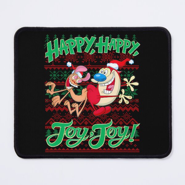 Item preview, Ren And Stimpy Happy Happy Joy Joy Christmas Ugly Sweater designed and sold by RakeshPatelArt.