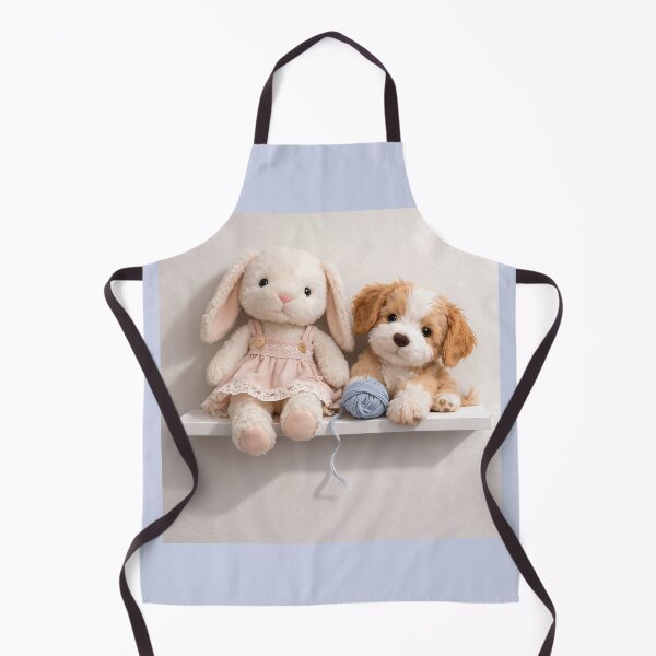 Item preview, Bunny, Puppy with blue yarn designed and sold by CrumbBumStudio.