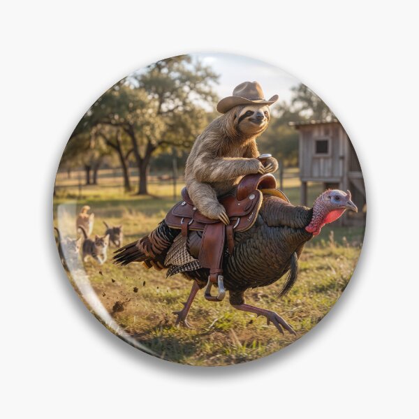 Item preview, Turkey Ridin' Sloth designed and sold by Tridentulus.