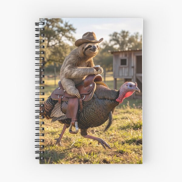 Item preview, Turkey Ridin' Sloth designed and sold by Tridentulus.