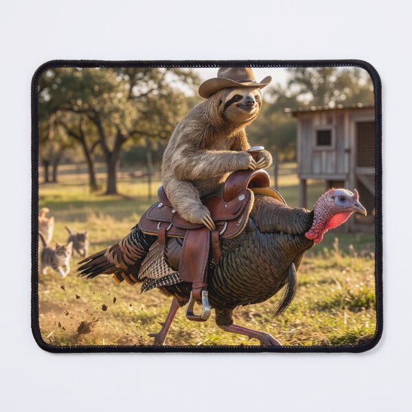 Item preview, Turkey Ridin' Sloth designed and sold by Tridentulus.
