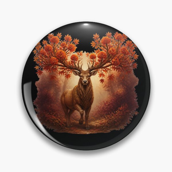 Item preview, Autumn Forest Stag - Majestic Floral Antler Deer Art designed and sold by HOUSE OF VMH.