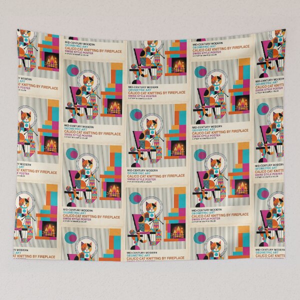 Item preview, Calico Geometric Knit designed and sold by PictoVibe.