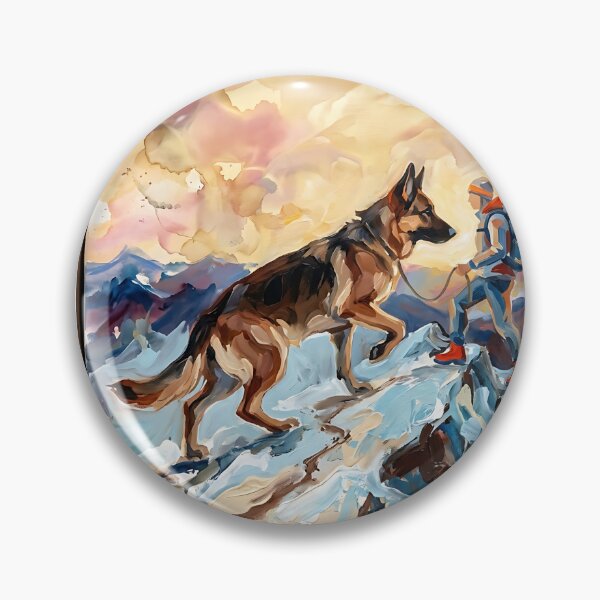 Item preview, German Shepherd Mountain Rescue designed and sold by PictoVibe.