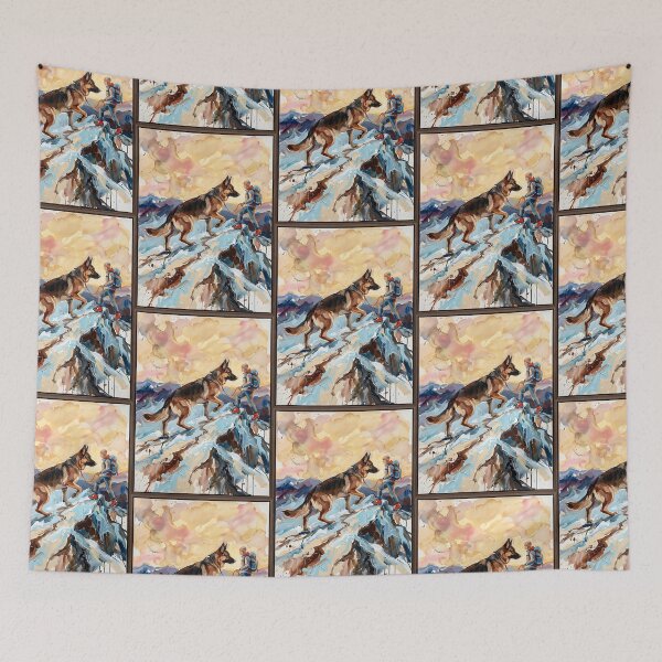 Item preview, German Shepherd Mountain Rescue designed and sold by PictoVibe.