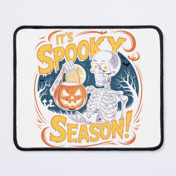 Item preview, It’s Spooky Season Skeleton Funny Halloween Pumpkin Long Sleeve T-Shirt designed and sold by Badriiiii.