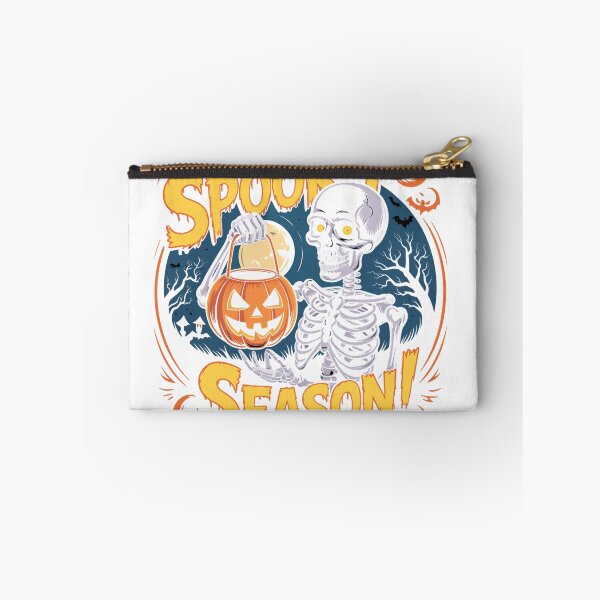Item preview, It’s Spooky Season Skeleton Funny Halloween Pumpkin Long Sleeve T-Shirt designed and sold by Badriiiii.
