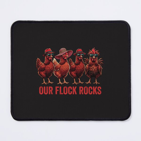Item preview, Our Flock Rocks Cool Chickens Sunglasses Family Matching Graphic designed and sold by kiralynstration.